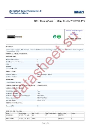 8501 003100 datasheet  